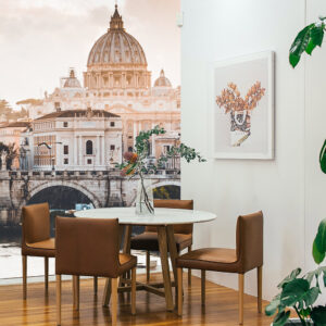 rome skyline fotobehang eetkamer