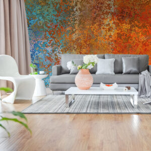 behang inspiratie modern interieur roest